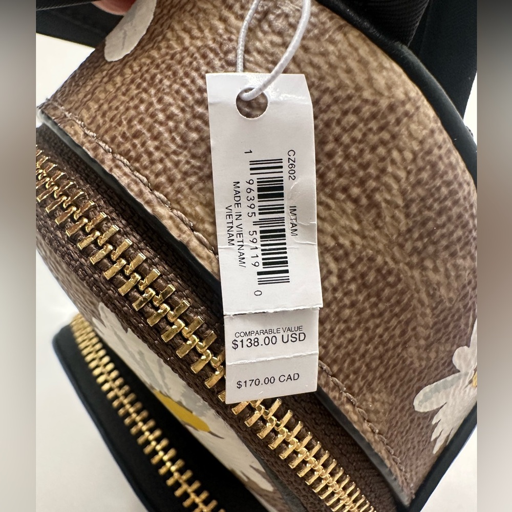 !!SOLD!!Coach NWT Mini Court Backpack KeyChain/Bag Charm - Picture 7 of 7